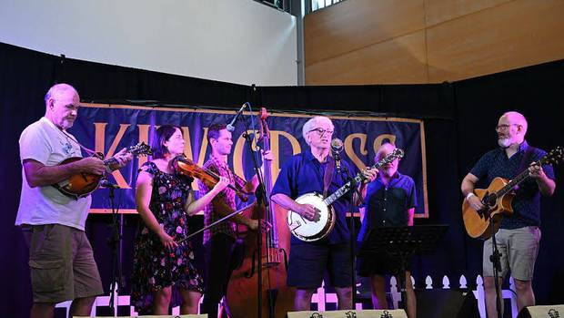 The Hamilton County Bluegrass Band, who got their start on the 1960's television show The Country Touch, played at the festival. Photo / Ian Fisk